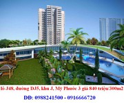 Cần bán gấp lô J48, đường DJ5, khu J, Mỹ Phước 3 giá 840 triệu300m2, gần chợ, tiện kinh doanh