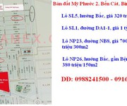 Cần bán lô SL1, đường DA1 1, Mỹ Phước 2, Bến Cát, Bình Dương giá 1 tỷ300m2, tiện kinh doanh