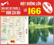 Bán Lô I66 Mỹ Phước 3 cạnh Khu Công Nghiệp và khu Hồ Sinh Thái giá cực sock chỉ 160tr150m2