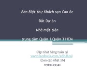 Bán nhà mặt tiền đường Lưu Văn Lang   Nguyễn Trung Trực quận 1