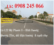 Bán lô L22 Mỹ Phước 3 đối diện trường học và chợ đang hoạt động.