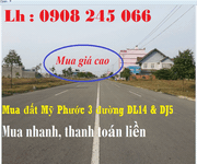 Mua đất Mỹ Phước 3 Bình Dương đường DL14   DJ5 giá cao nhất hiện nay.