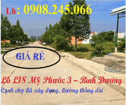 Bán đất Mỹ Phước 3 Bình Dương lô L18. Chính chủ bán giá rẻ. 575triệu/ 300m2