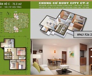 3 Ruby City 2 Long Biên- Gần Vinhomes Reverside- từ 1,1 tỷ/căn 2PN- Thanh toán 50 nhận nhà ở ngay