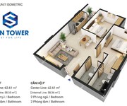 Căn hộ Sun Tower trung tâm quận 9 , Trả trước chỉ 249 triệu nhận ngay căn hộ 62m2, 2 PN.