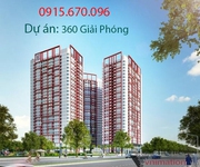 1 Bán căn hộ 3 phòng ngủ - 126m2 chung cư 360 Giải Phóng, gần BV Bạch Mai, giá chỉ từ 26 tr/m2.