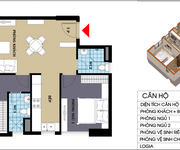 8 1,19 tỷ. Không Chênh - Căn 2PN 55m2, Chung cư  Home, 987 Tam Trinh