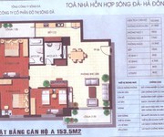 Bán gấp căn hộ chung cư Sông Đà, 131 Trần Phú, Hà Đông 154m2, căn góc, 3pn, 2wc