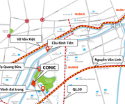 5 Conic Riverside - mặt tiền Tạ Quang Bửu, cách bến xe quận 8 1,5km. trả 900 triệu...
