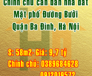Chính chủ cần bán nhà đất mặt phố đường Bưởi, Quận Ba Đình, Hà Nội.