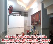 Cần Bán Gấp Nhà 1 Trệt 2 Lầu Hẻm XH gần Chợ Nam Hải - Q8