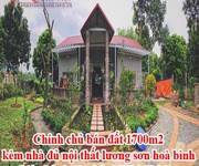 2 Chính chủ bán đất 1700m2 kèm nhà đủ nội thất lương sơn hoà bình