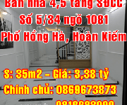 9 Chính chủ bán nhà Quận Hoàn Kiếm, Số 5/34 ngõ 1081 Phố Hồng Hà