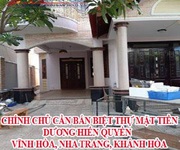 Chính chủ bán biệt thự mặt tiền dương Hiến Quyền, Vĩnh Hòa,Nha Trang