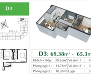 2 Căn hộ GÓC 2 phòng ngủ tuyệt đẹp, hàng hiếm dự án Eco City Việt Hưng, Hỗ trợ LS 0 24 tháng