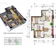 Bán căn hộ 109m2 có 3PN đủ nội thất CT4 KĐT Văn Khê giá 1.5 tỷ.