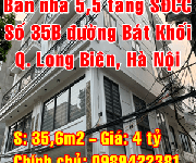 11 Bán nhà Quận Long Biên, số 35B ngõ 405 Bát Khối, Phường Long Biên