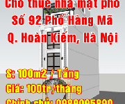 5 Cho thuê nhà mặt phố số 92 Hàng Mã, Phường Hàng Mã, Quận Hoàn Kiếm, Hà Nội