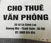 Cho thuê cửa hàng văn phòng tại 45 Cù Chính Lan KM  TX. HN