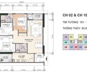 3 Cho thuê CH 3pn CT1-2302  94m2  lô góc , Full nội thất tại A10 Nam Trung Yên.14tr/th