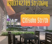 Cho thuê căn hộ citisoho q2 giá 5tr/th 2pn2wc 59m2