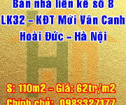 1 Bán nhà số 8 LK32 Khu đô thị mới Vân Canh, Hoài Đức, Hà Nội