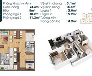 1 Hàng Hiếm  căn ngoại giao 3PN 1 diện tích 87,5m2 DA TSG Lotus Sài Đồng view Vinhomes 2,49Tỷ