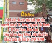 Chính chủ cần cho thuê nhà mặt tiền nguyên căn số 36, đường Nguyễn Tất Thành, tp Quy Nhơn, Bình Định