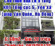 9 Chính chủ cho thuê nhà Liền kề 4,5 tầng tại khu đô thị Tổng cục 5, Yên Xá, Thanh Trì 9 Chính chủ cho thuê nhà Liền kề 4,5 tầng tại khu đô thị Tổng cục 5, Yên Xá, Thanh Trì