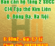 8 Chính chủ bán căn hộ tầng 2 khu C14 tập thể Kim Liên, Đống Đa, Hà Nội