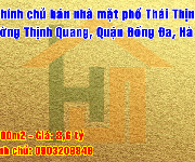 5 Bán nhà mặt phố Thái Thịnh, kinh doanh cực tốt, Quận Đống Đa, Hà Nội