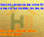 7 Bán đất mặt đường 131 Thôn Đan Tảo, Xã Tân Minh, Huyện Sóc Sơn, Hà Nội