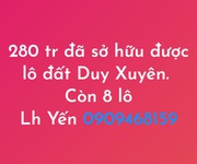 Đất Duy Xuyên giá siêu rẻ chỉ 280tr/1 lô