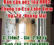 5 Bán căn góc tòa HH02 chung cư Eco Lake View số 32 Đại Từ, Quận Hoàng Mai