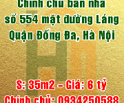 1 Chính chủ bán nhà 554 mặt đường Láng, Quận Đống Đa, Hà Nội