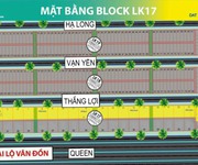 Suất ngoại giao LK17, Phương Đông Vân Đồn, giá tốt nhất CĐT, thêm ck 10, HTLS, mặt đường 58m