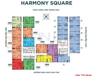6 Cần bán căn góc 02, diện tích 89m2, hướng đông nam, full nội thất. Harmony Square  DLC Complex