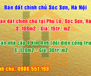 Bán đất chính chủ Sóc Sơn, Hà Nội