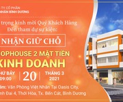 3 Mở bán shophouse 1 trệt 2 lầu kđt oasiscity trục trung tâm của dự án