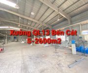 1 Cho thuê kho P.Thới Hòa - Tx.Bến Cát. DT 2600m2