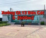 Cho thuê kho P.Thới Hòa - Tx.Bến Cát. DT 2600m2