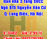 9 Chính chủ bán nhà số 3 ngõ 615/13 Nguyễn Văn Cừ, Quận Long Biên, Hà Nội