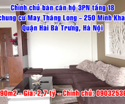 9 Chính chủ bán căn hộ tầng 18 chung cư 250 Minh Khai, Quận Hai Bà Trưng