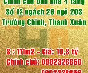 8 Chính chủ bán nhà số 12 ngách 203/26 đường Trường Chinh, Quận Thanh Xuân