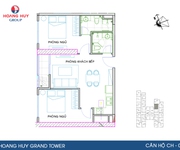 Căn hộ Hoàng Huy Sở Dầu, 59.54 m2 2PN giá đợt 1