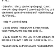 8 Chính chủ đang cần bán chung cư Phúc Yên 1, Số: 31 Phan Huy Ích, Phường 15, Quận Tân Bình, Tầng 3