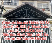 Chính chủ cần bán nhà 816/64/32/17A Quốc lộ 1A, KP5, p. Thạnh Xuân, quận 12, TP Hồ Chí Minh