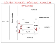 Cần bán 4 ô đất thổ cư tại Trâm Kiều - Đồng Lạc - Nam Sách