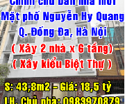 8 Chính chủ cần bán nhà mới mặt phố Nguyễn Hy Quang, Ô Chợ Dừa, Đống Đa, Hà Nội