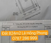 Cần Bán Gấp Đất 824m2 Tại Lô 18D Lê Hồng Phong